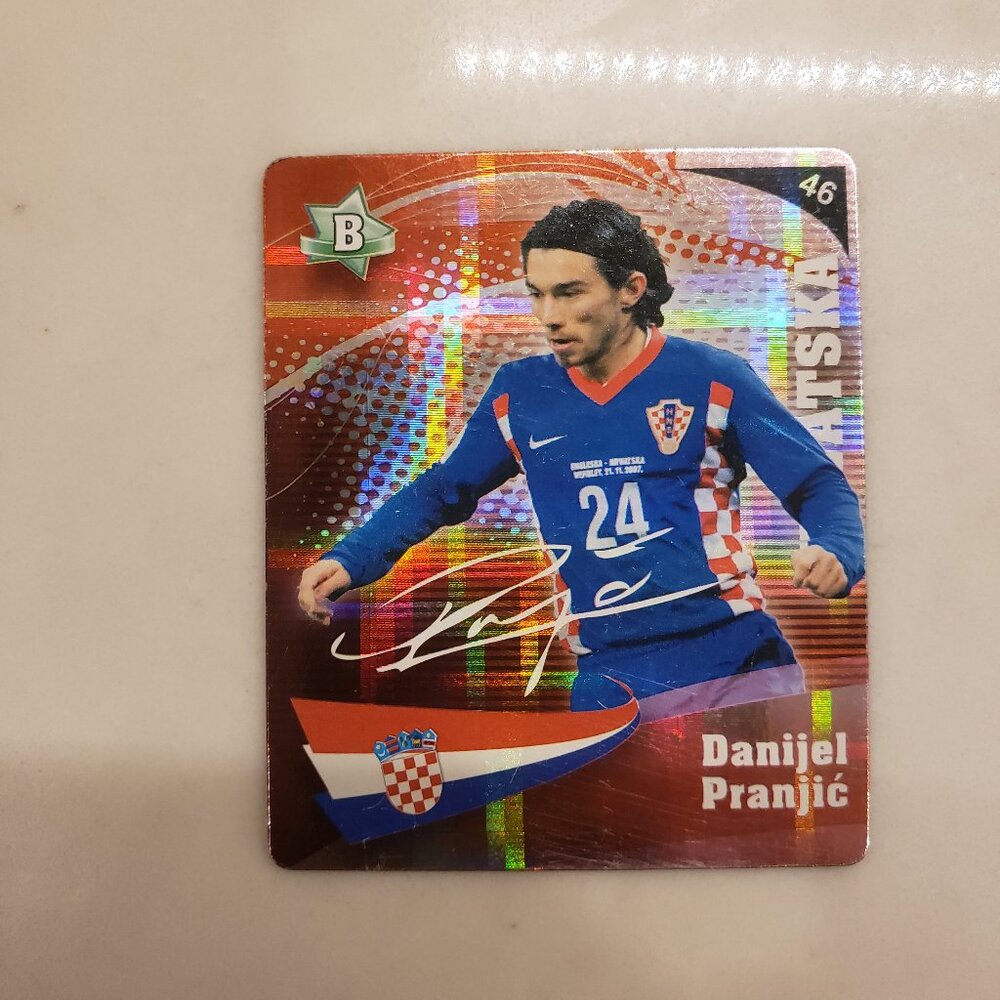 Danijel Pranjic Croatian Hrvatska Soccer Card 2008